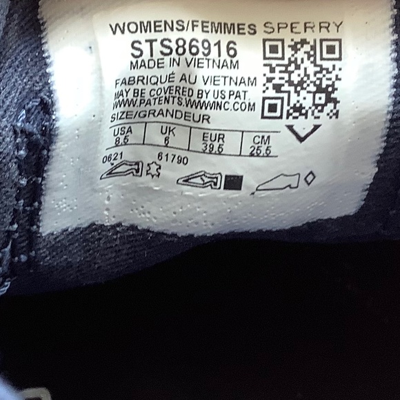 New Sperry crest vibe leather sneakers camo metallic 8.5 - Picture 3 of 5